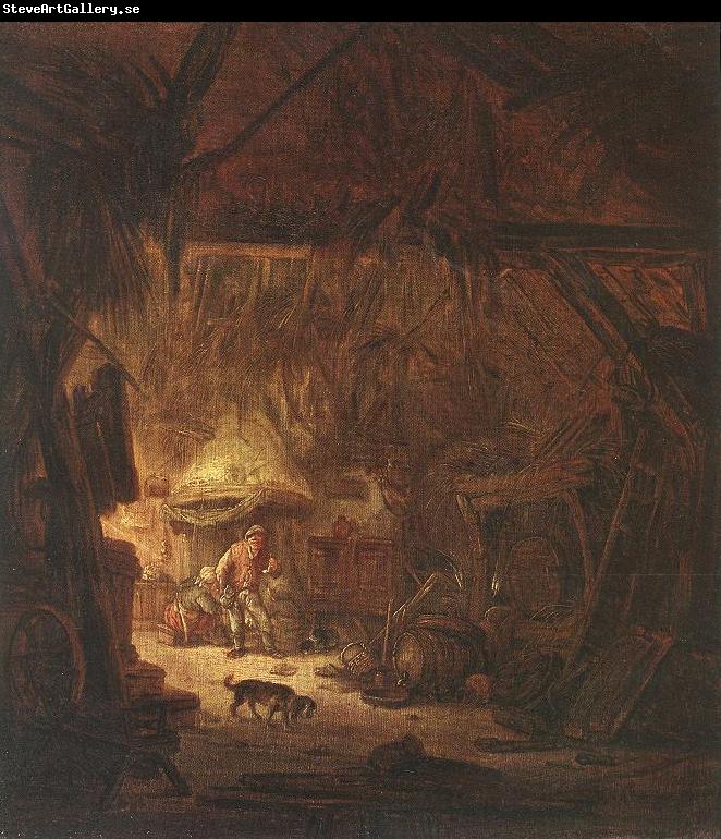 OSTADE, Isaack van Interior of a Peasant House nsg